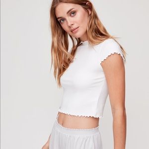 Sunday Best Crowne T-shirt scalloped hems